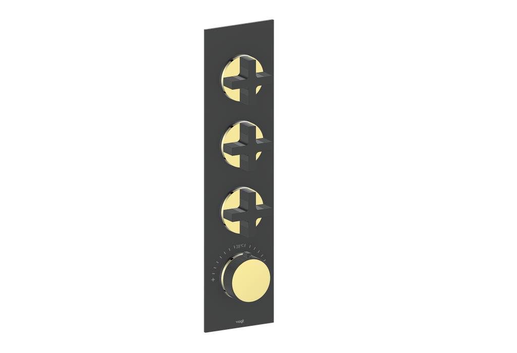 MOND TRIM FOR 3/4" HIGH-FLOW TH VALVE WITH 3 VOLUME CONTROLS
