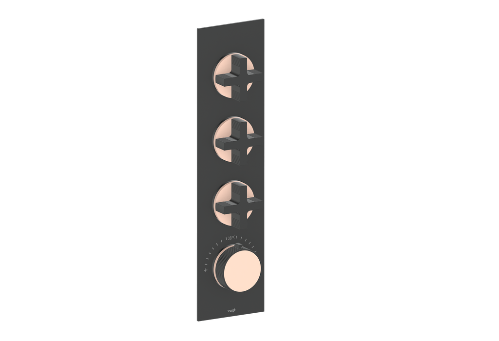 MOND TRIM FOR 3/4" HIGH-FLOW TH VALVE WITH 3 VOLUME CONTROLS