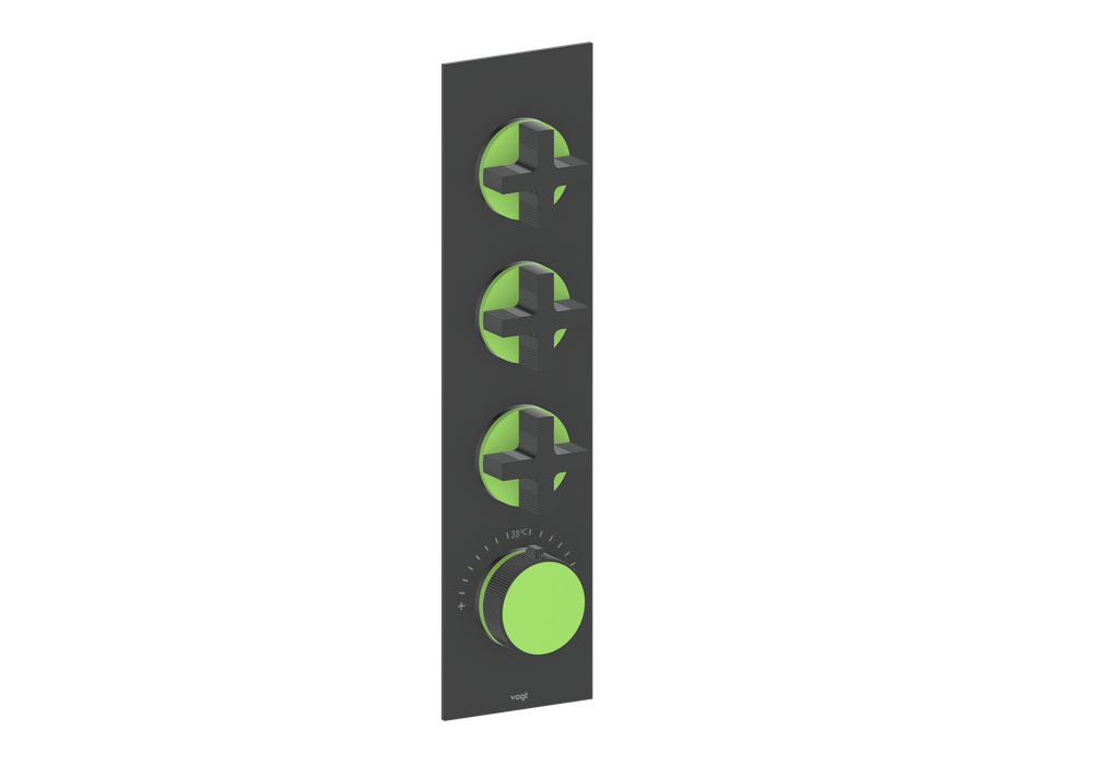 MOND TRIM FOR 3/4" HIGH-FLOW TH VALVE WITH 3 VOLUME CONTROLS