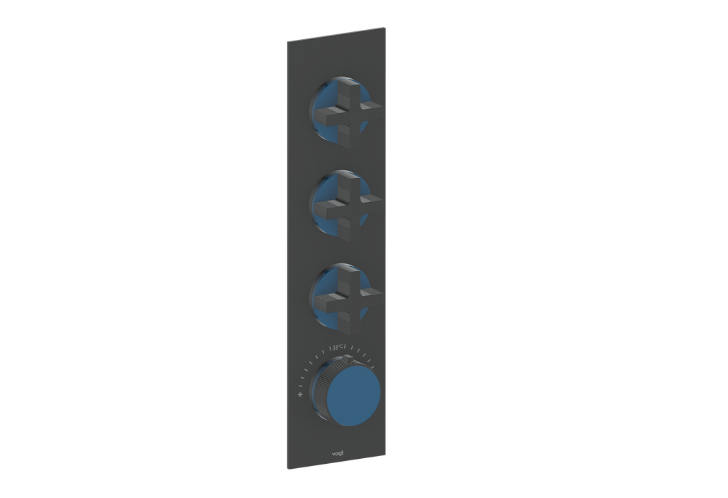 MOND TRIM FOR 3/4" HIGH-FLOW TH VALVE WITH 3 VOLUME CONTROLS