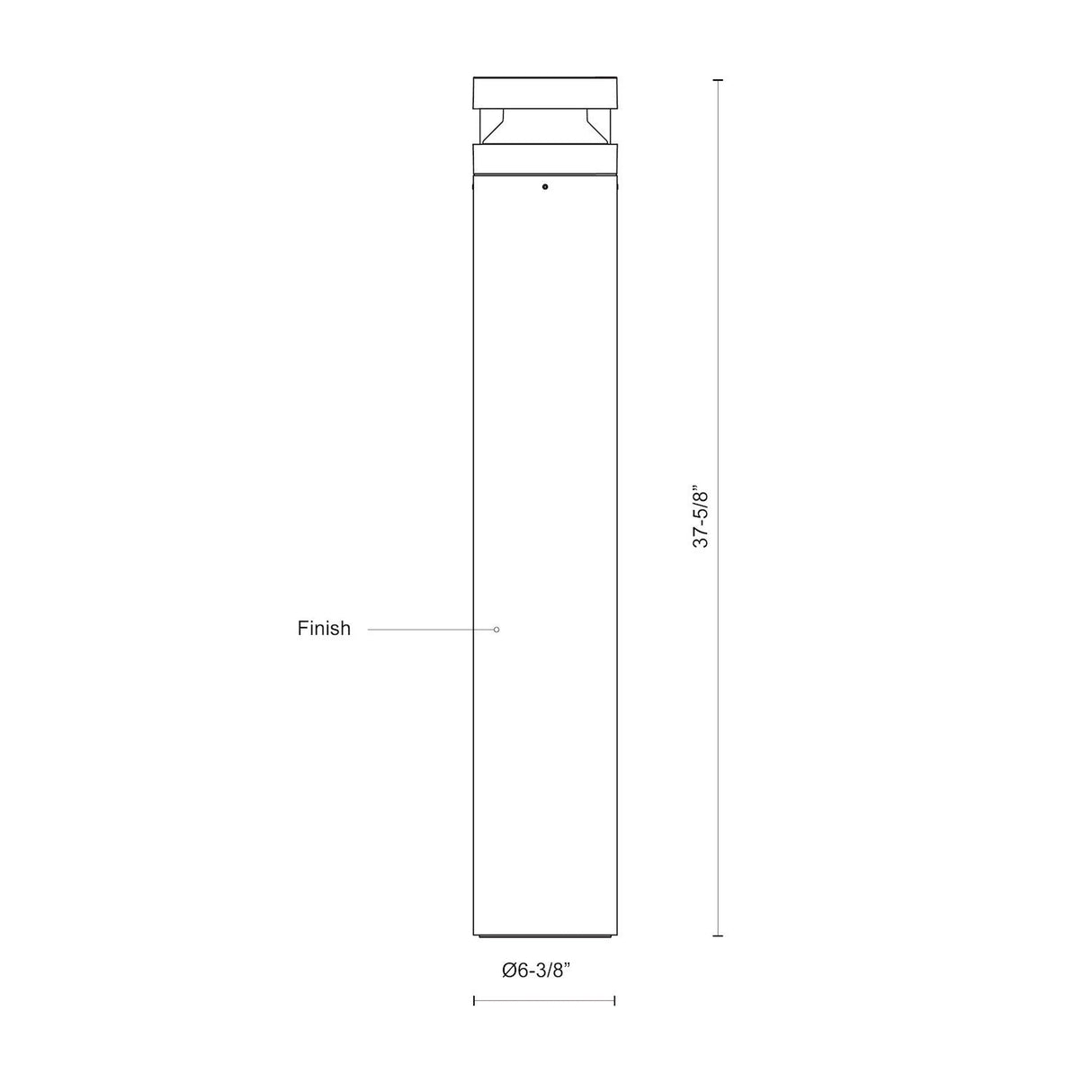 Kuzco Windermere 38-in Exterior Bollard