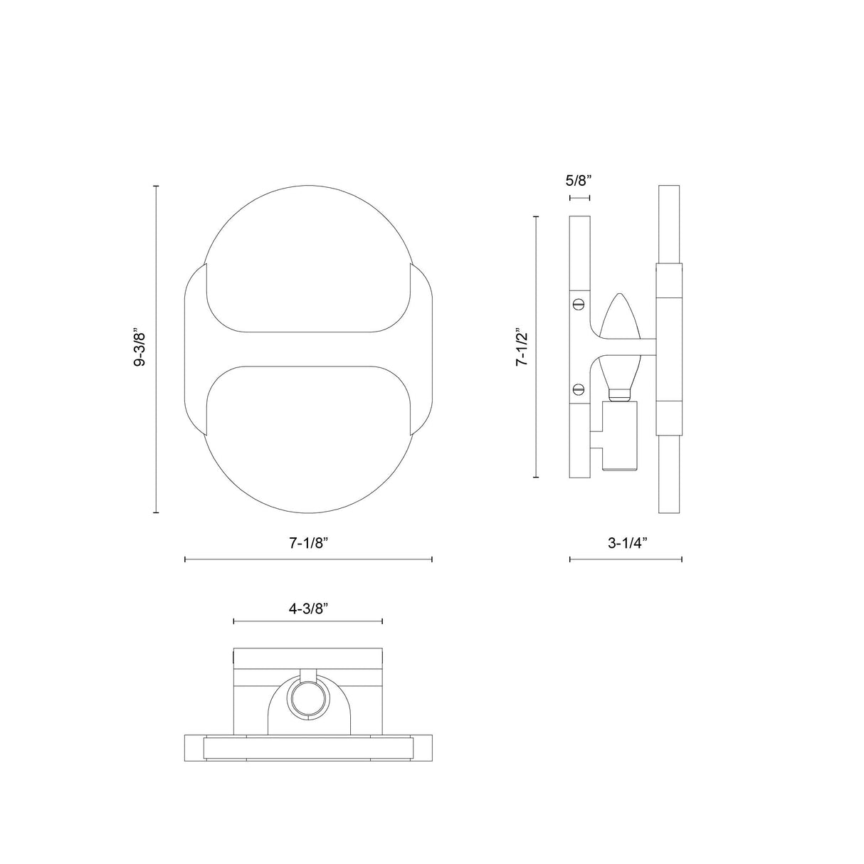 Alora Odin 9-in Wall/Vanity Light