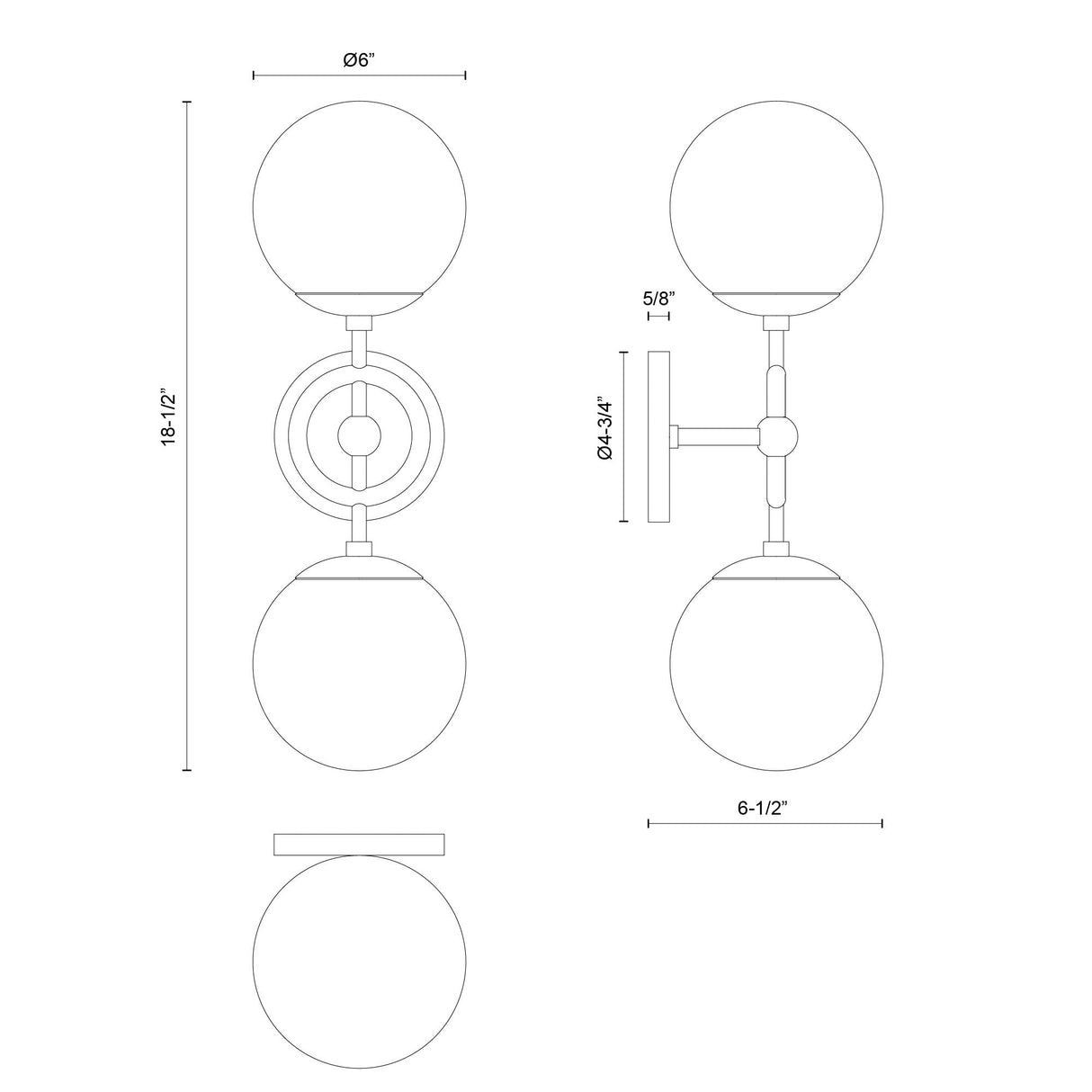 Alora Mood Fiore 18-in Wall/Vanity Light