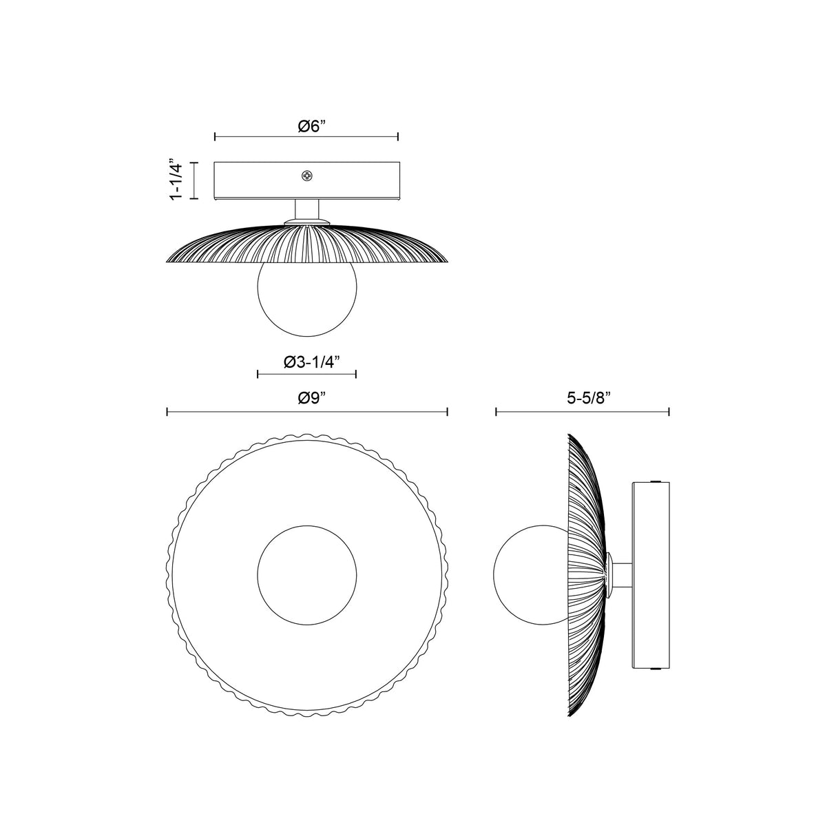 Alora Mood Hera 9-in Wall/Vanity Light