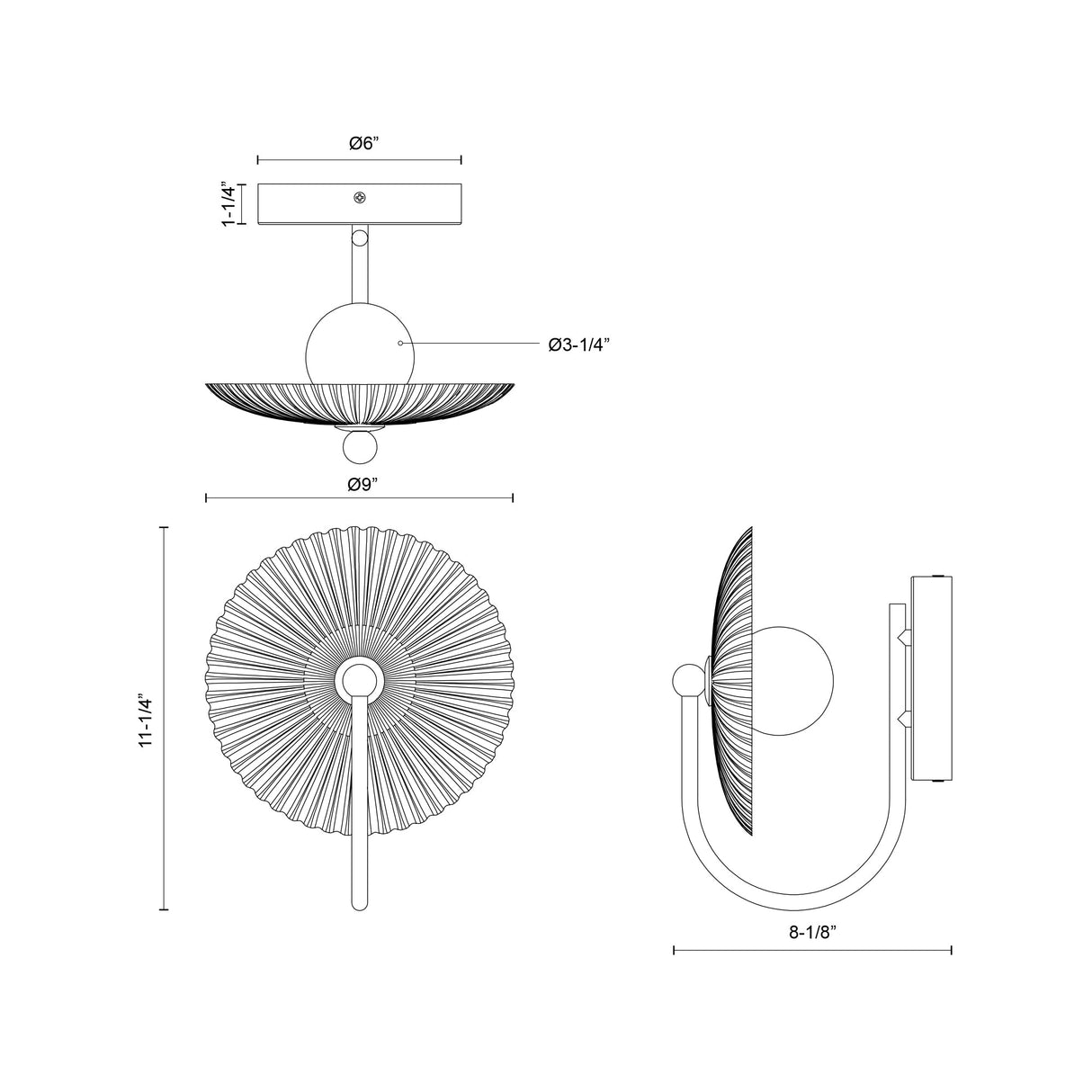 Alora Mood Hera 11-in Wall/Vanity Light