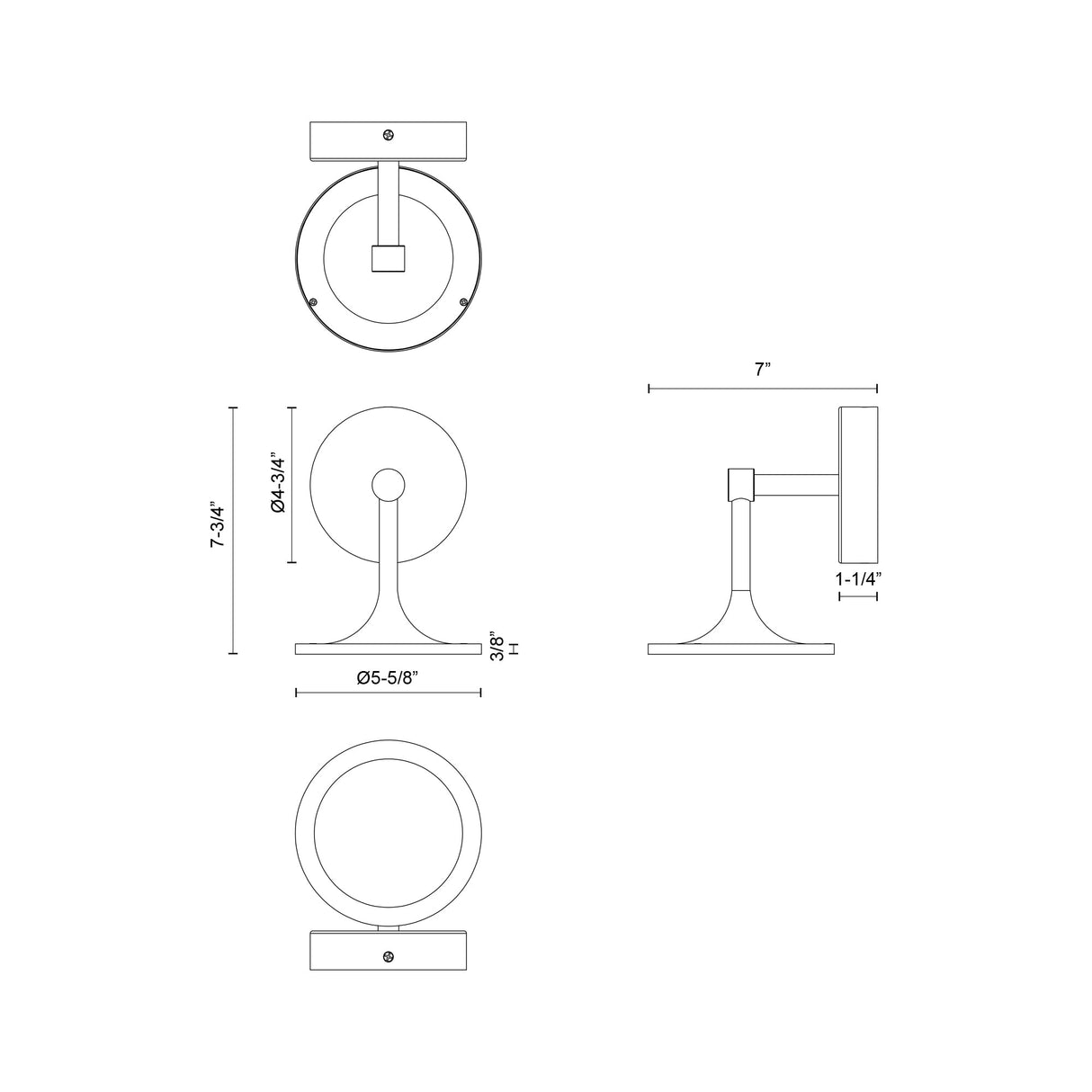 Alora Mood Issa 6-in Wall/Vanity Light