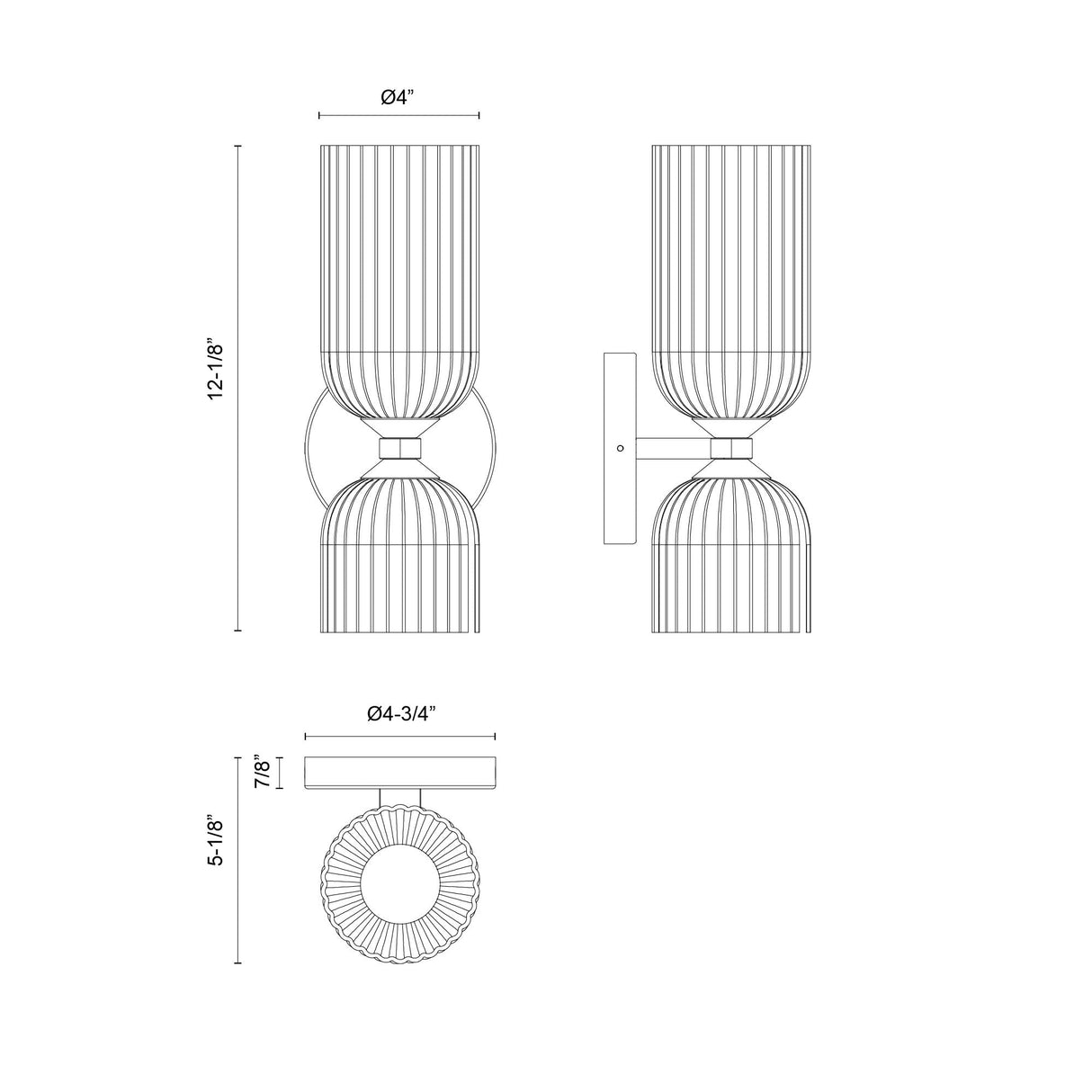 Alora Mood Nelly 12-in Wall/Vanity Light