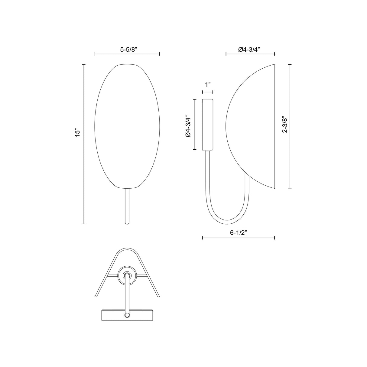 Alora Mood Seno 6-in Wall/Vanity Light