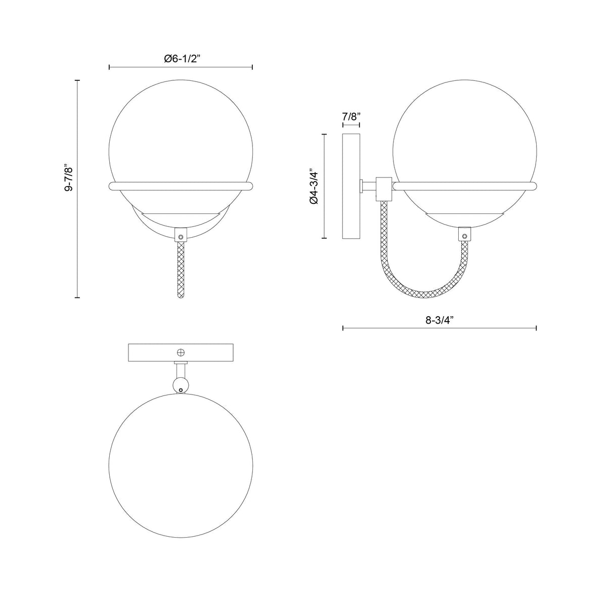 Alora Mood Alba 7-in Wall/Vanity Light