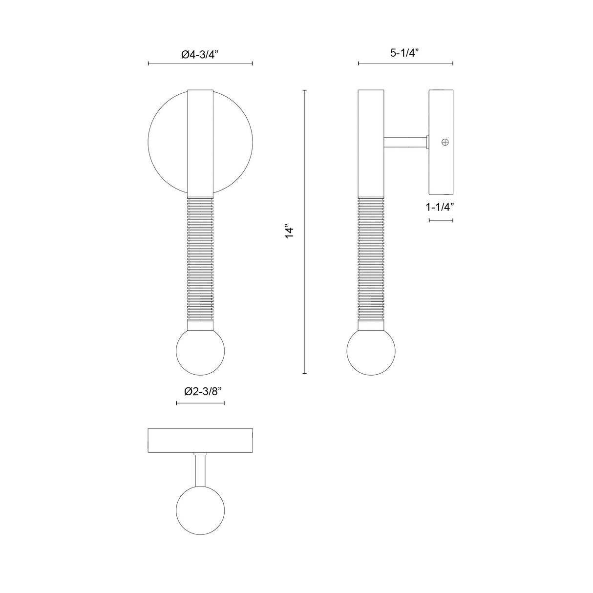 Alora Mood Arden 14-in Wall/Vanity Light