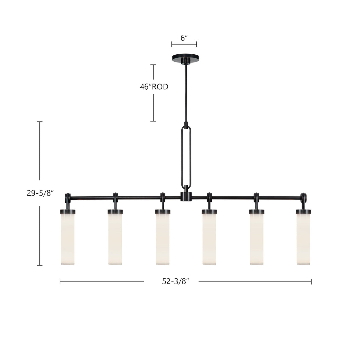 Alora Wynwood 52-in Linear Pendant