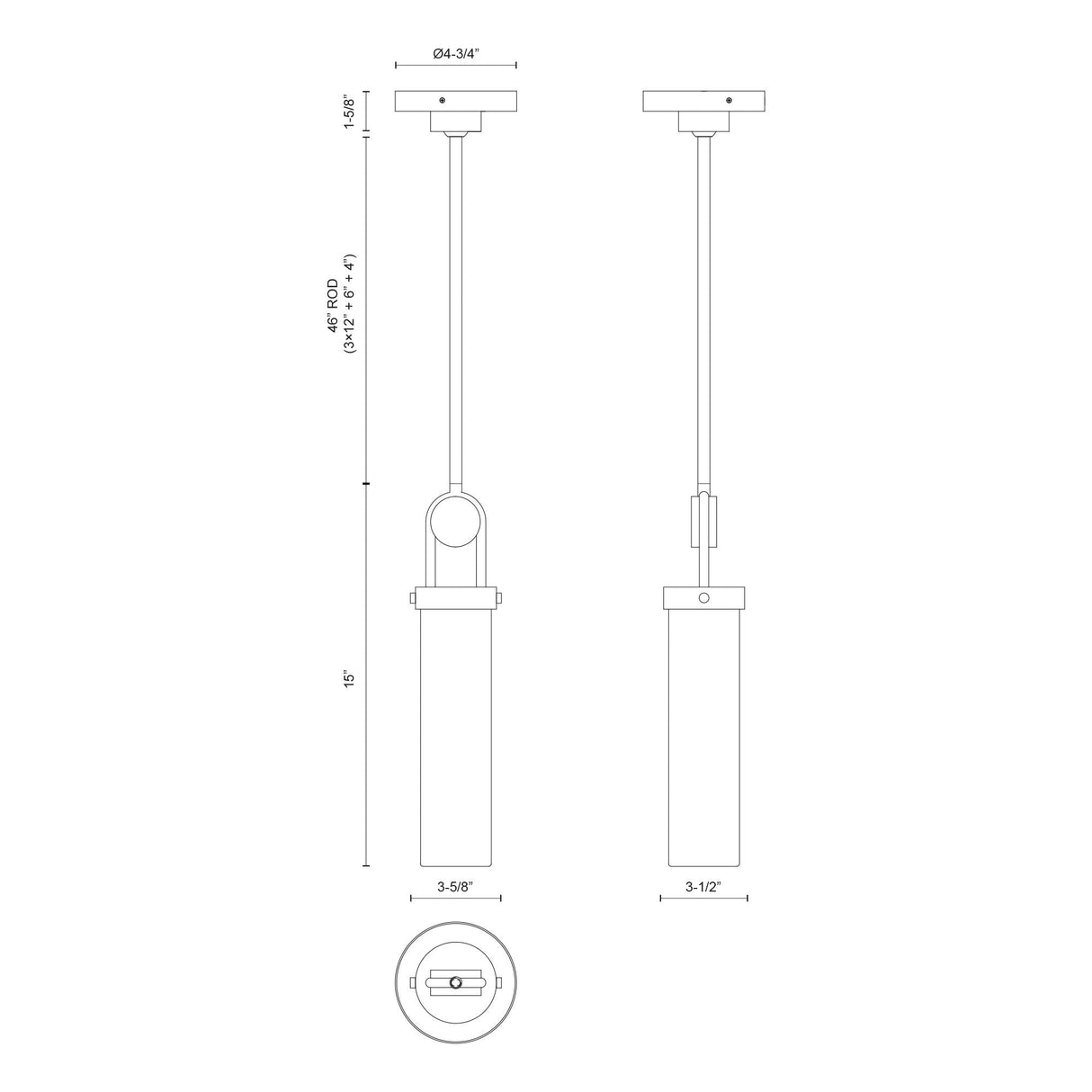 Alora Wynwood 15-in Pendant