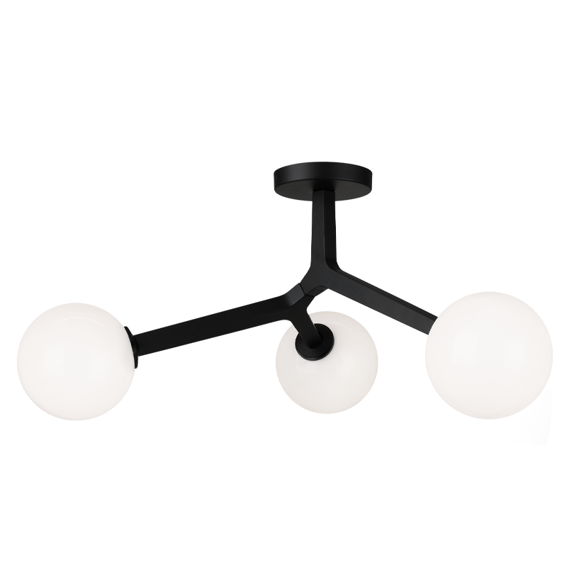 Matteo Rami 3-Light Flush Mount Ceiling Light X81503AG - image 2