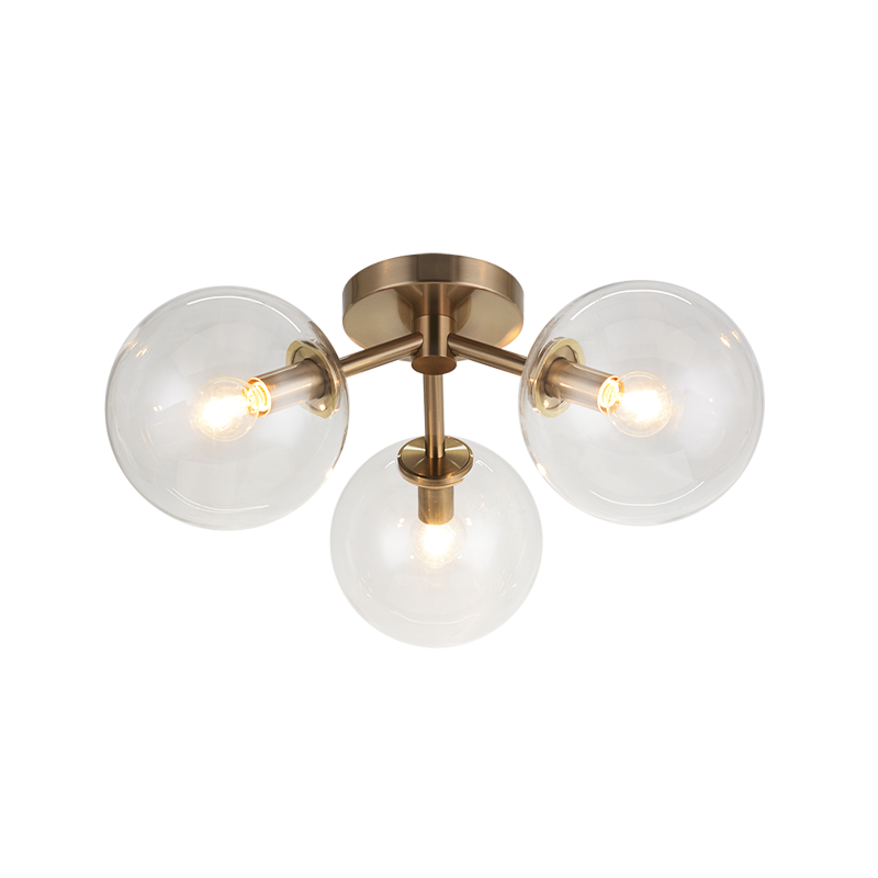 Matteo Novo 3-Light Flush Mount Ceiling Light X81703AG - image 1