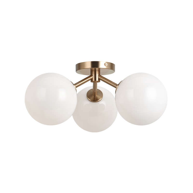 Matteo Novo 3-Light Flush Mount Ceiling Light X81703AG - image 2