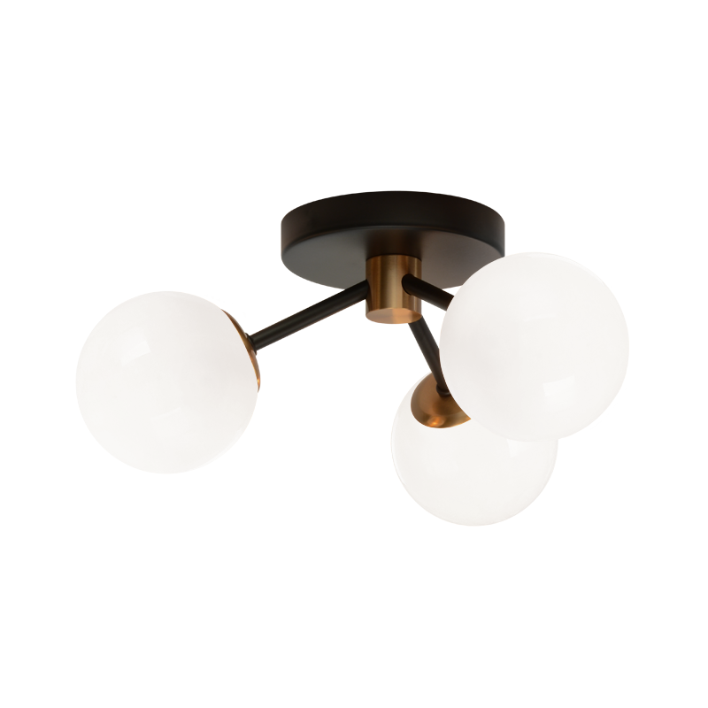 Matteo Novu 3-Light Flush Mount Ceiling Light X83003AGOP