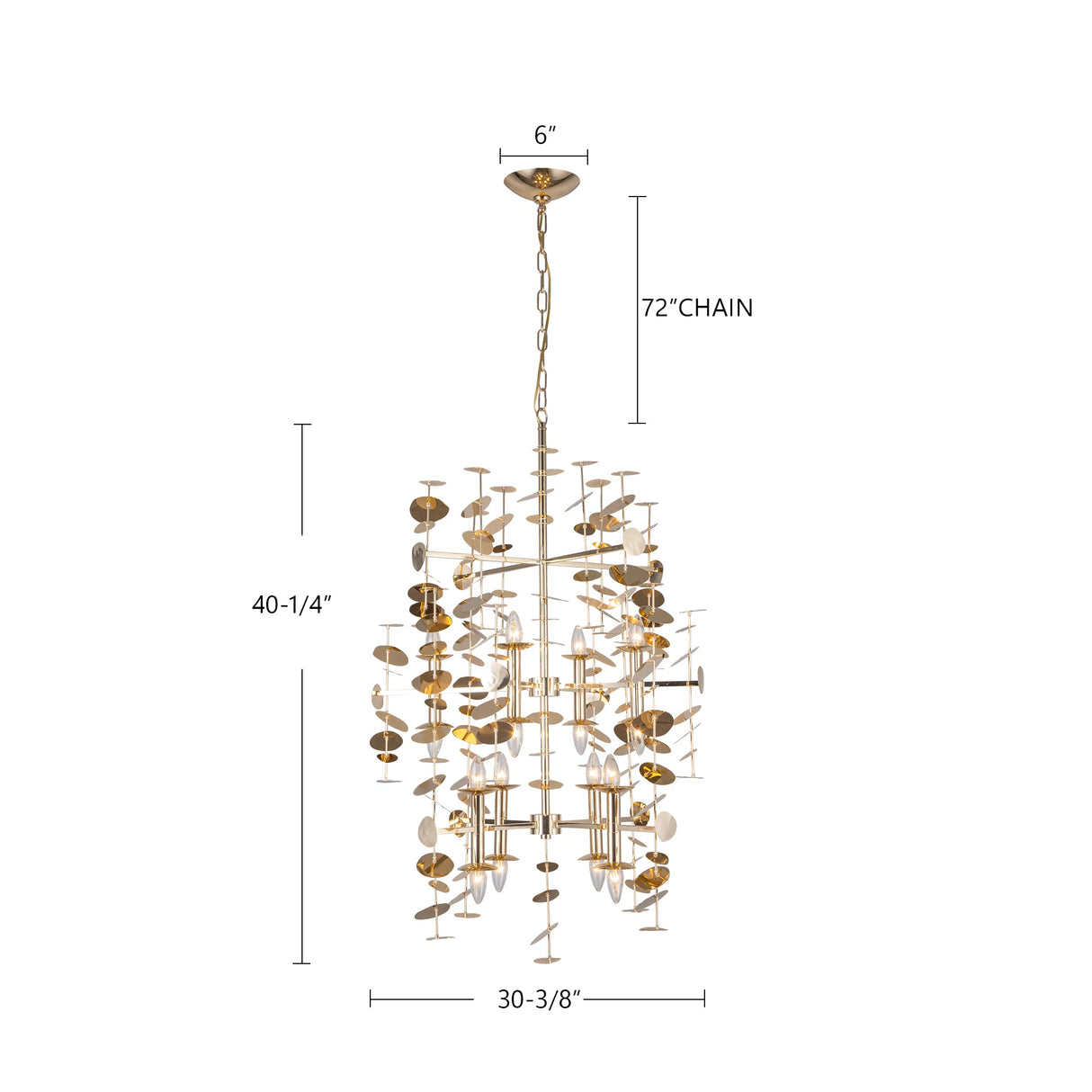 Alora Yukari 41-in Chandelier