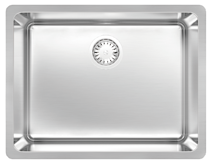 Zeffiro Laundry U 24" Laundry Single Sink, Undermount, 16 Gauge, R25, Single Box