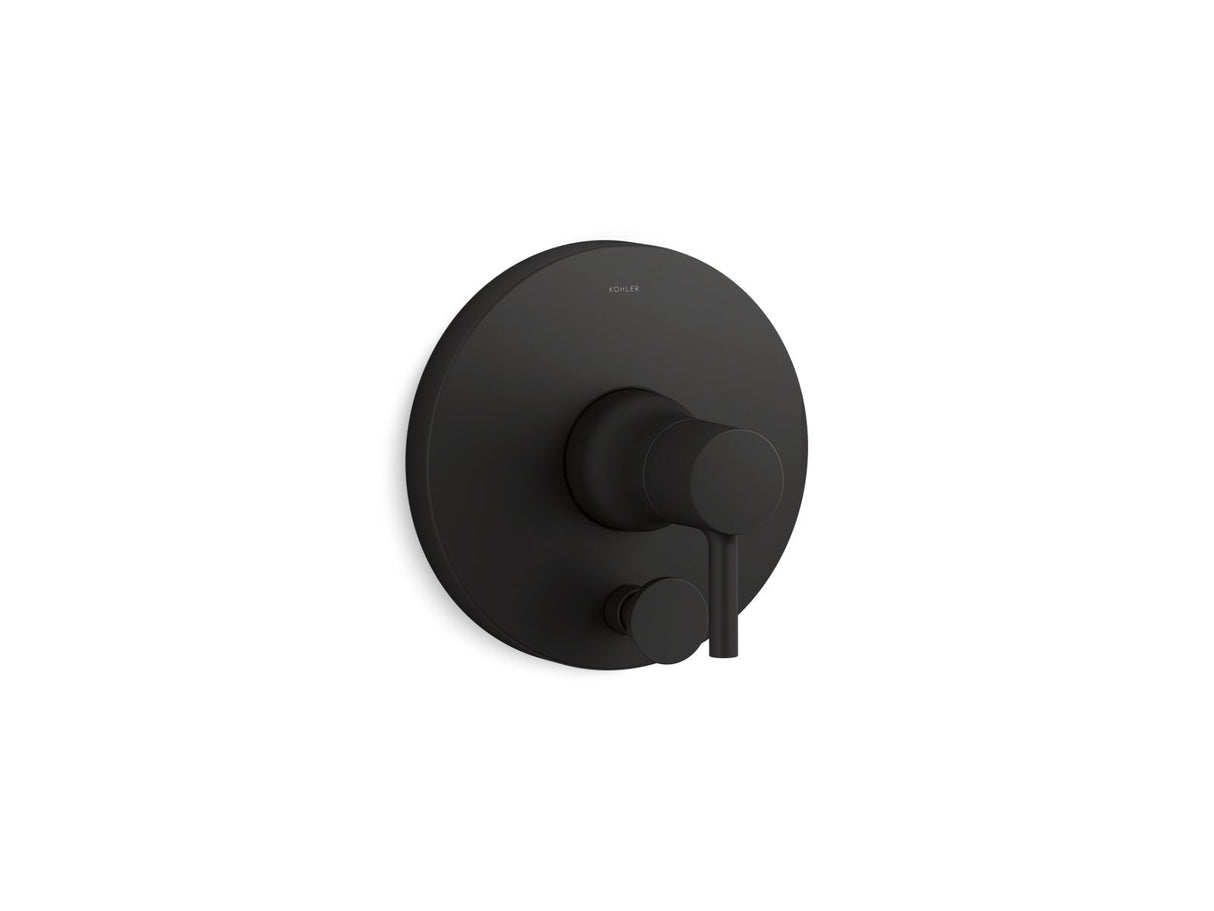 Toobi® Rite-Temp® valve trim with push-button diverter