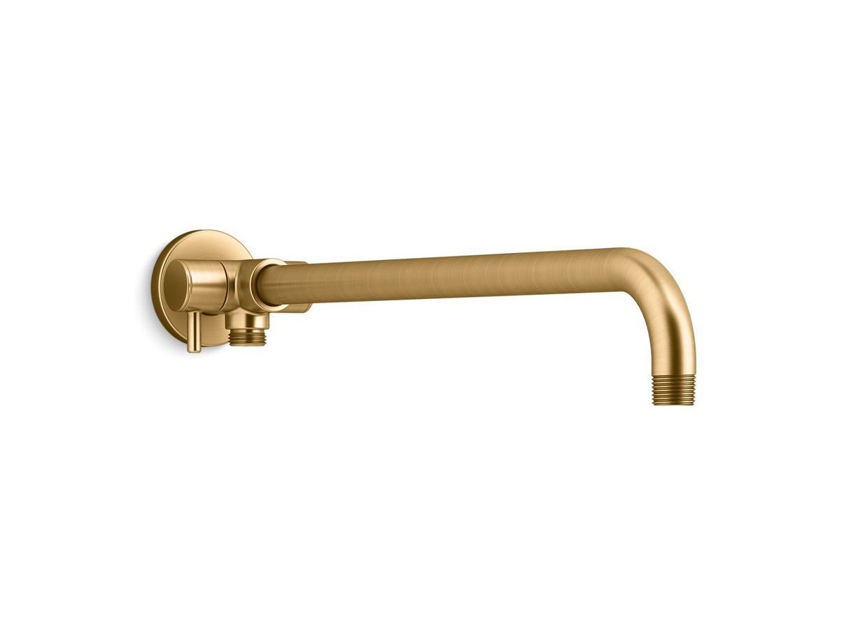 Wall-mount arm for rainhead/showerhead and handshower with 2-way diverter
