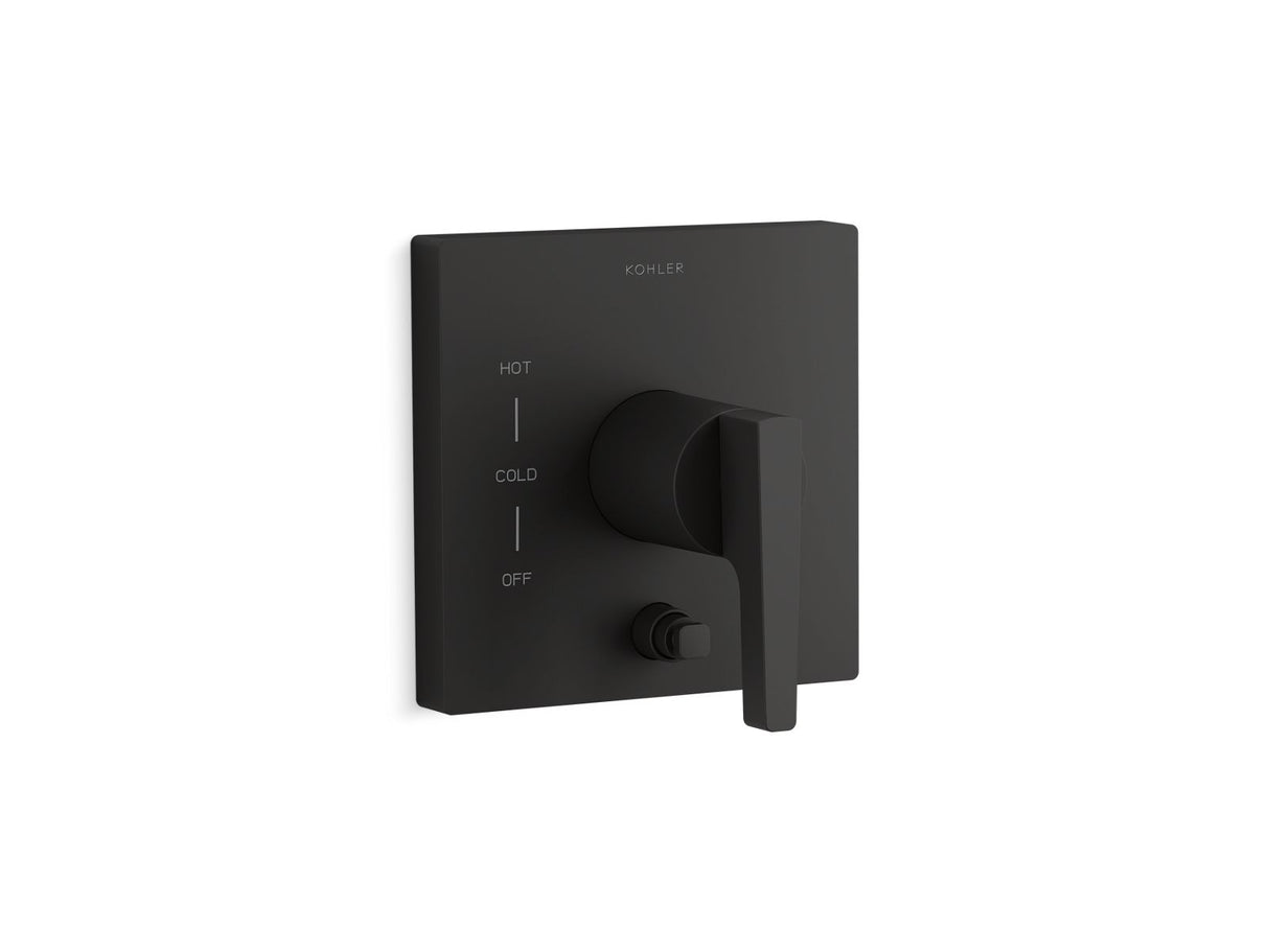 Honesty® Rite-Temp® valve trim with push-button diverter