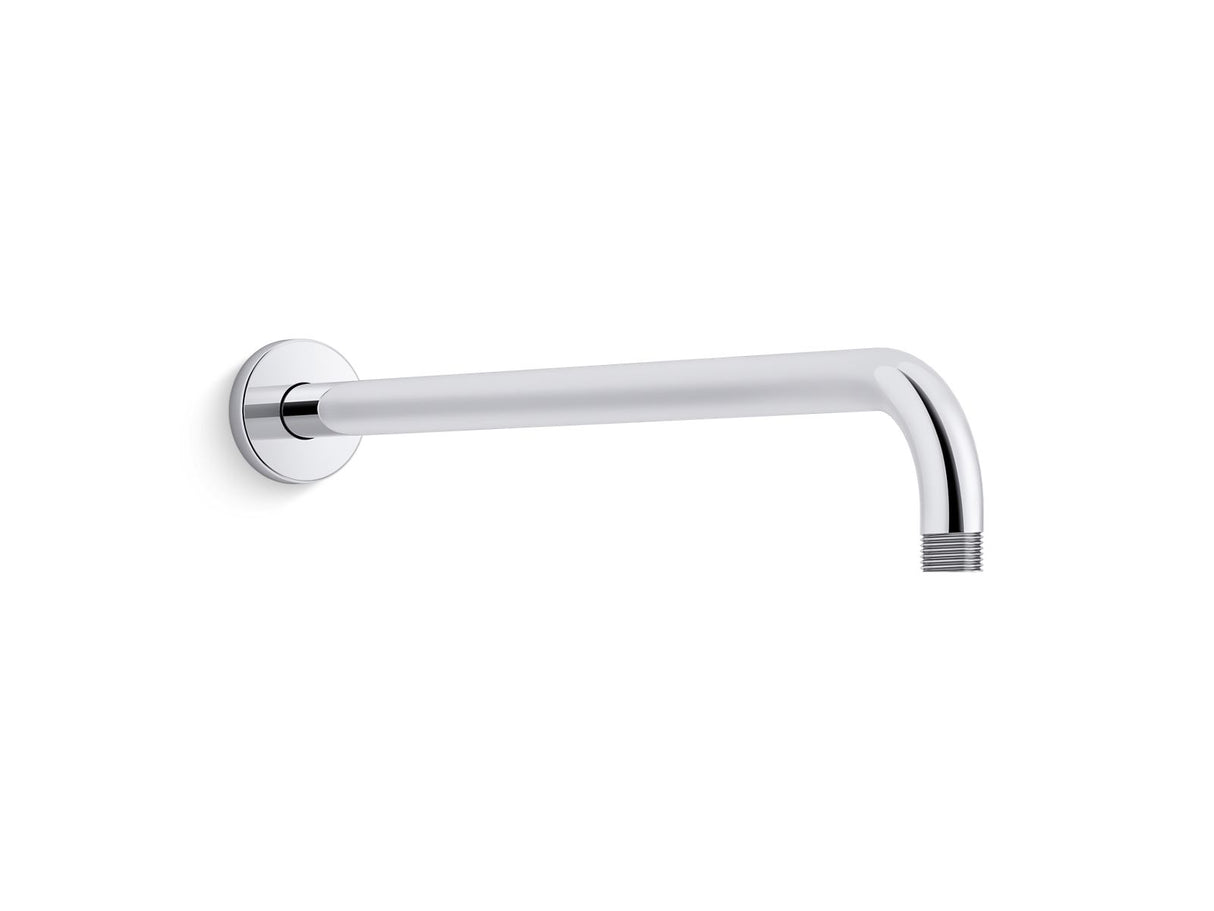 Statement® 19" wall-mount single-function rainhead arm and flange