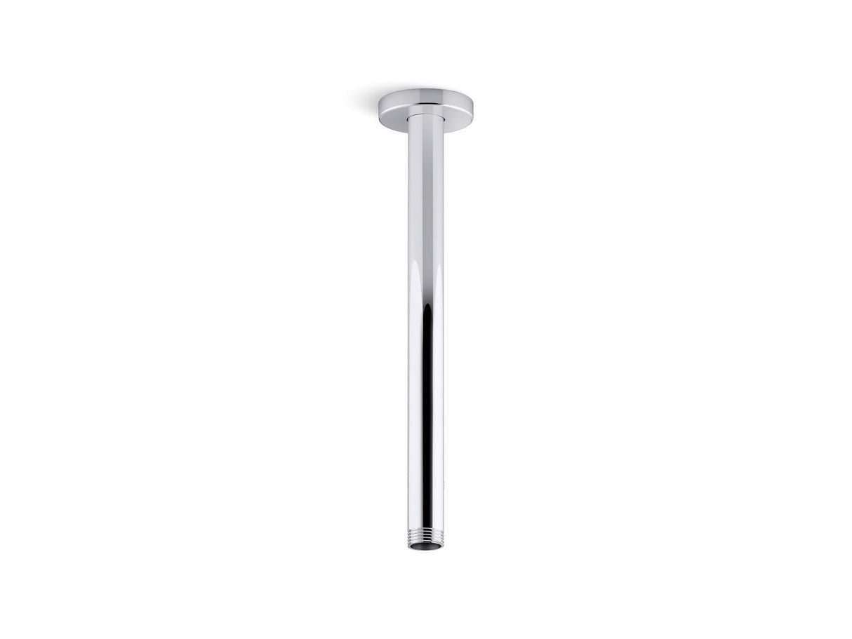 Statement® 12" ceiling-mount single-function rainhead arm and flange