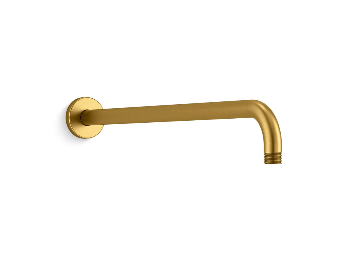 Statement® 19" wall-mount single-function rainhead arm and flange