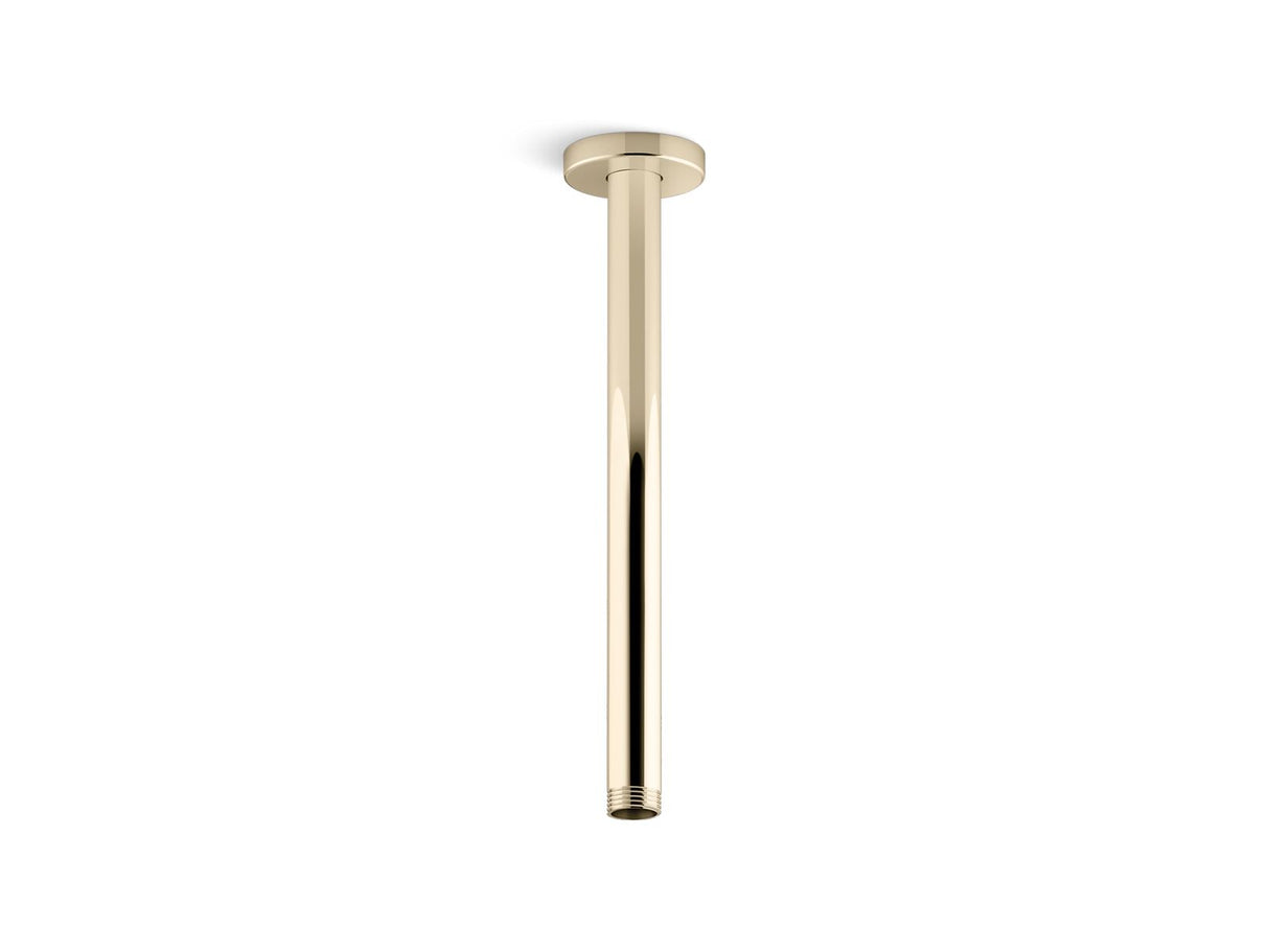 Statement® 12" ceiling-mount single-function rainhead arm and flange