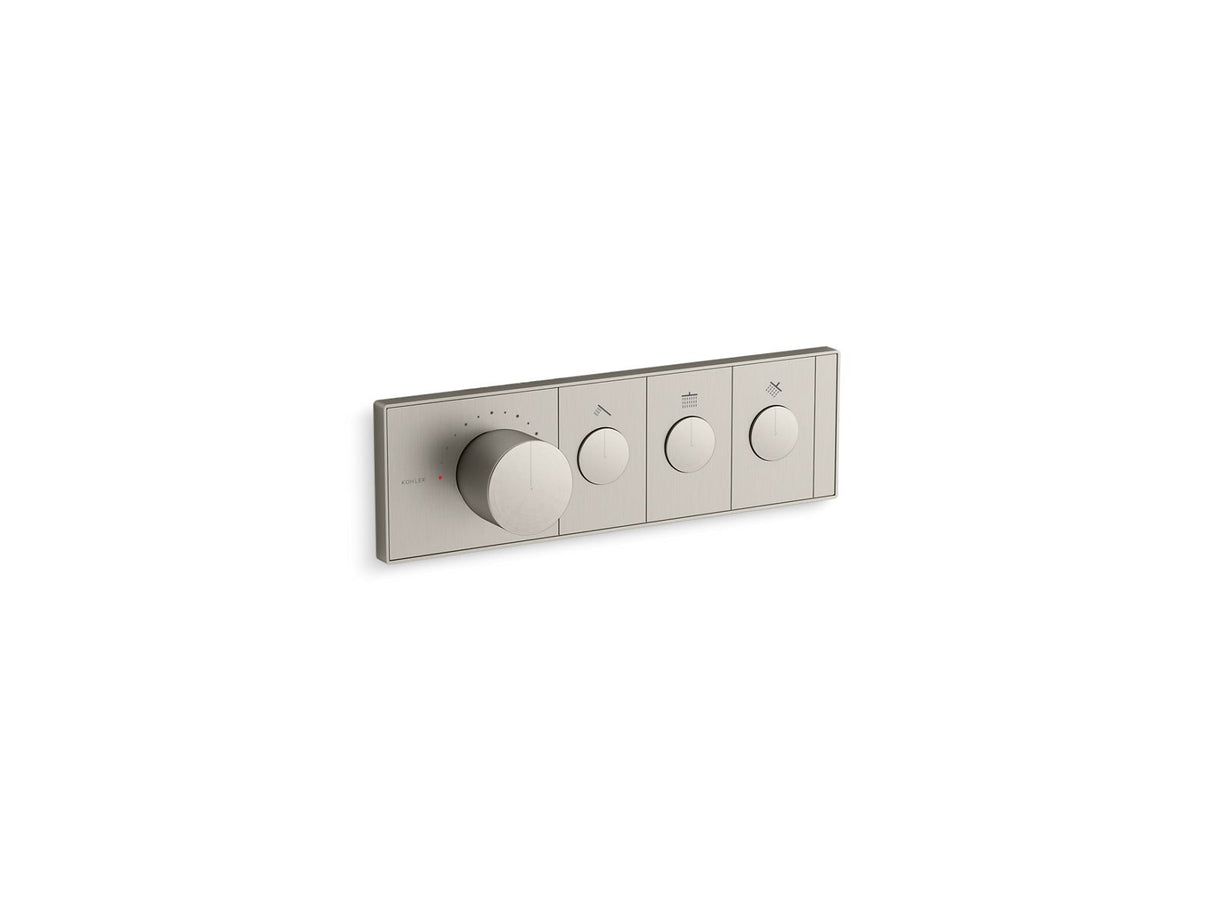 Anthem® Three-outlet recessed mechanical thermostatic valve control
