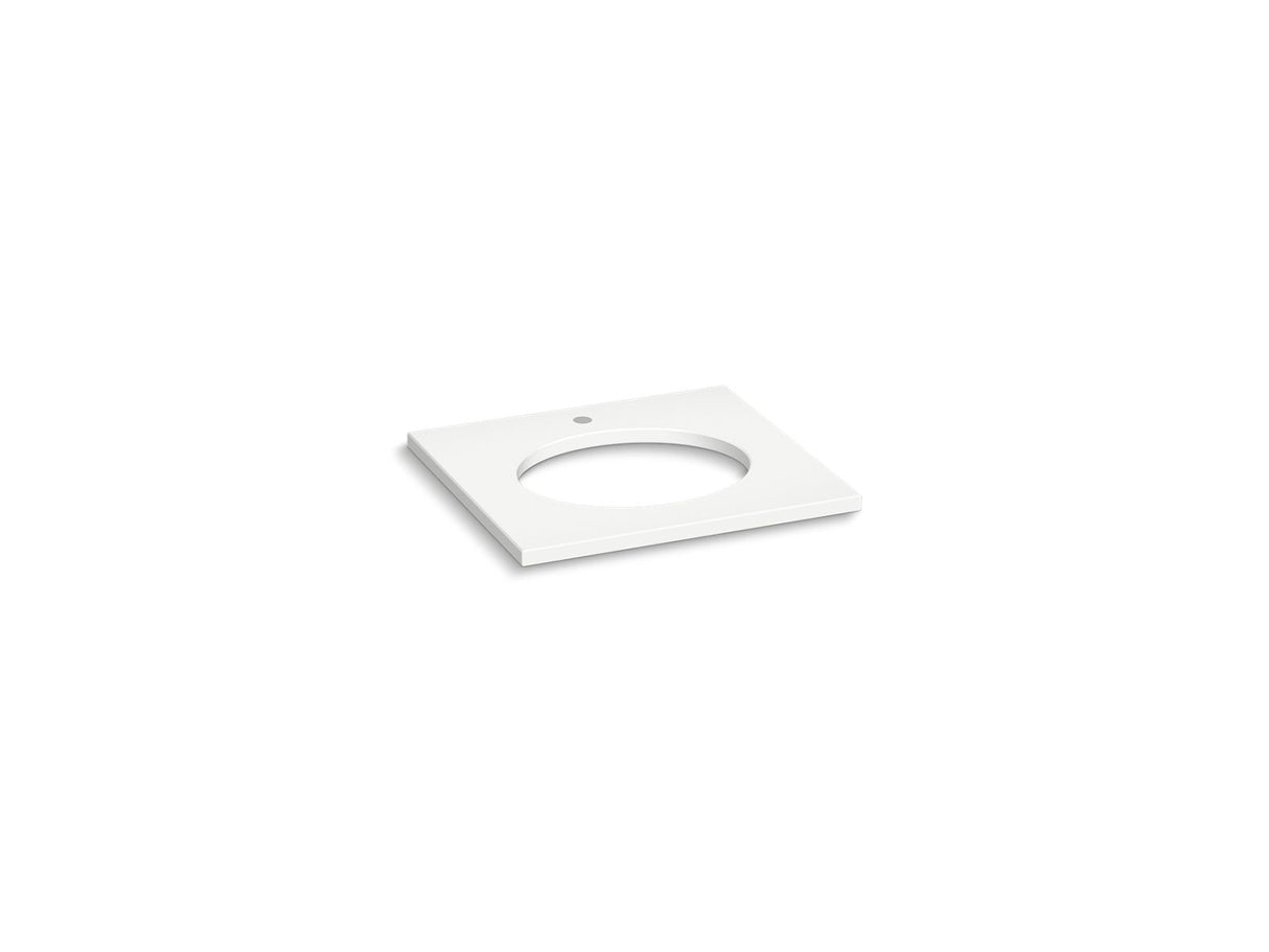 Silestone® 25" quartz vanity top with oval cutout
