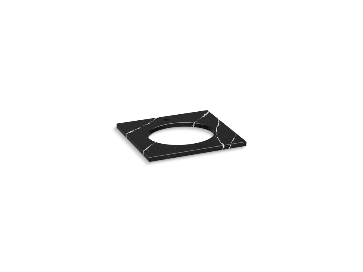 Silestone® 25" quartz vanity top with oval cutout
