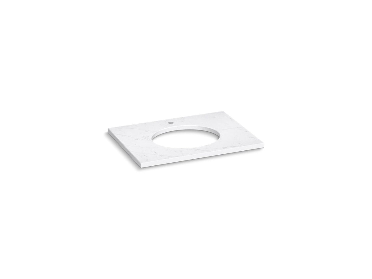 Silestone® 31" quartz vanity top with oval cutout
