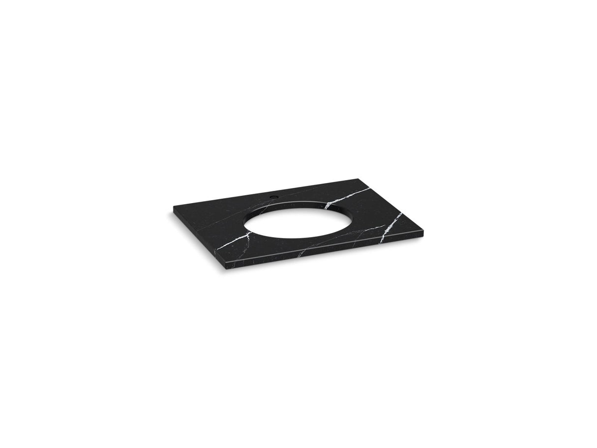 Silestone® 31" quartz vanity top with oval cutout