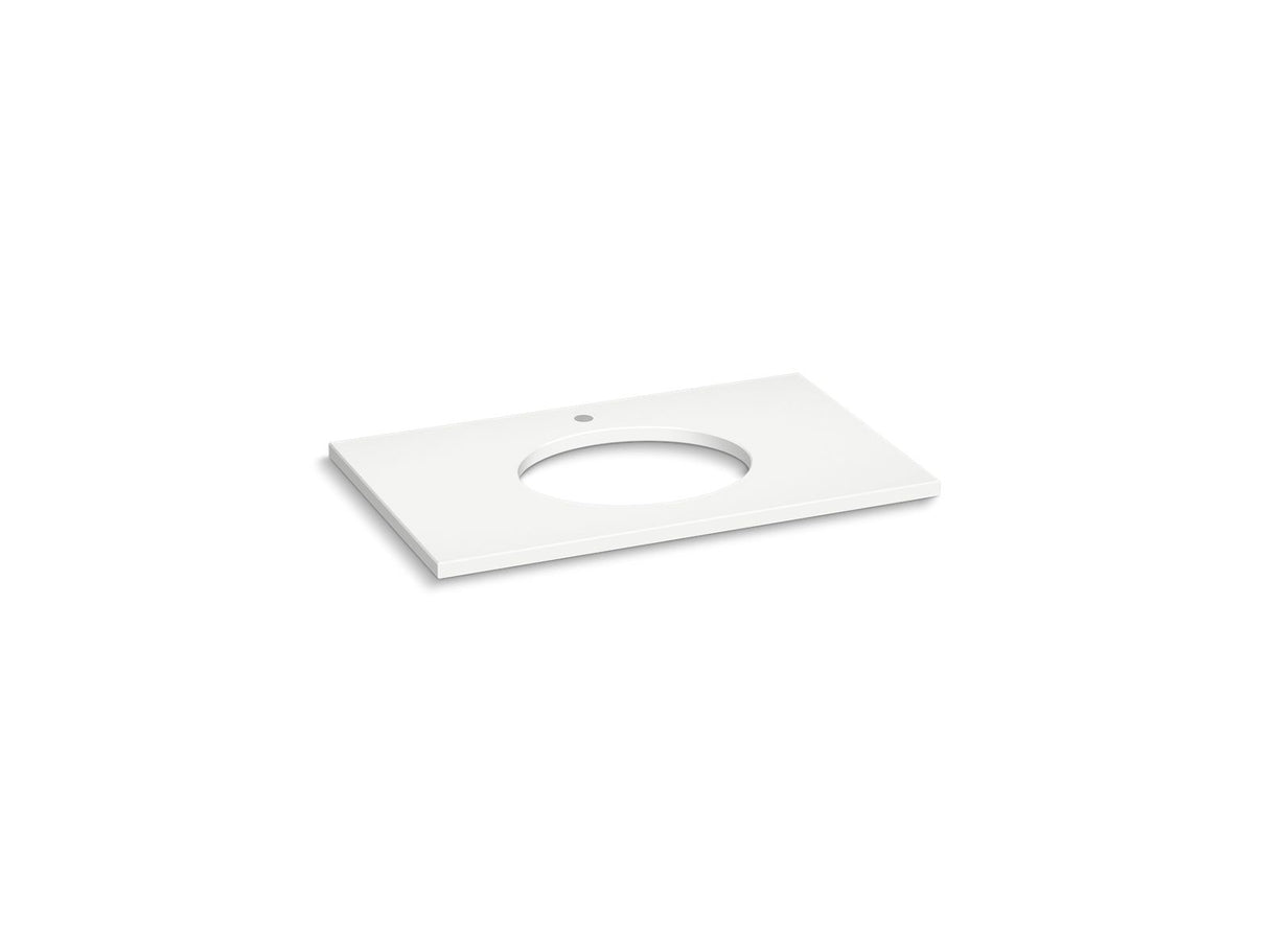Silestone® 37" quartz vanity top with oval cutout