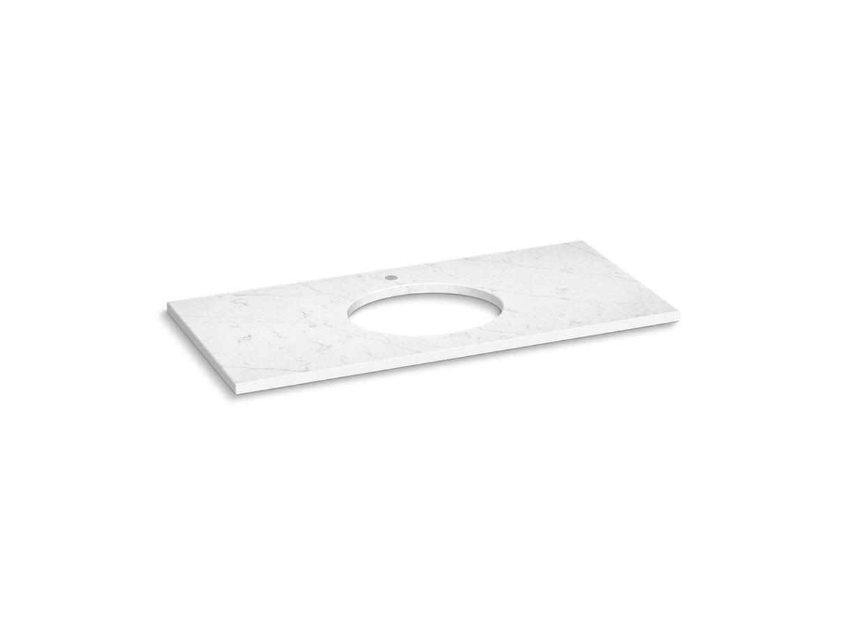 Silestone® 49" quartz vanity top with oval cutout