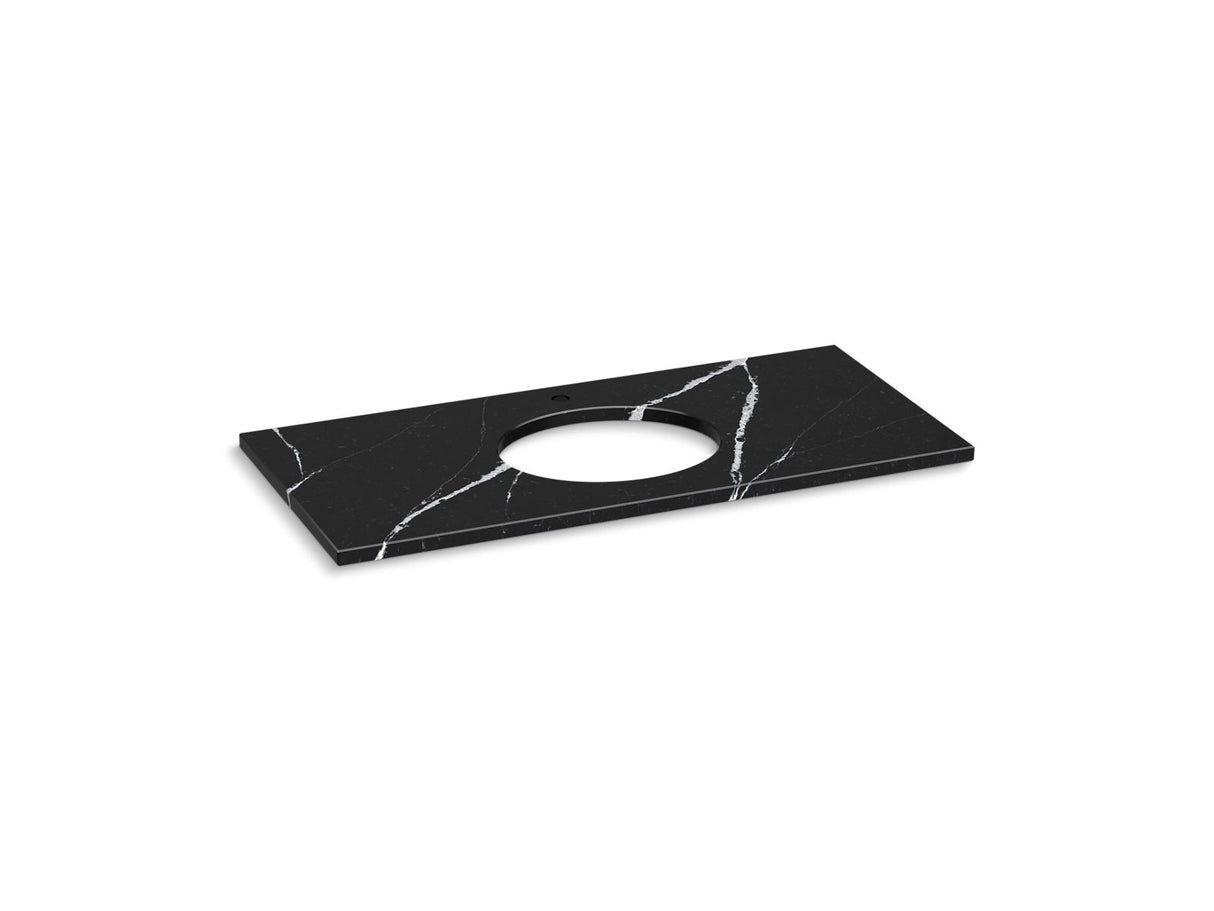 Silestone® 49" quartz vanity top with oval cutout