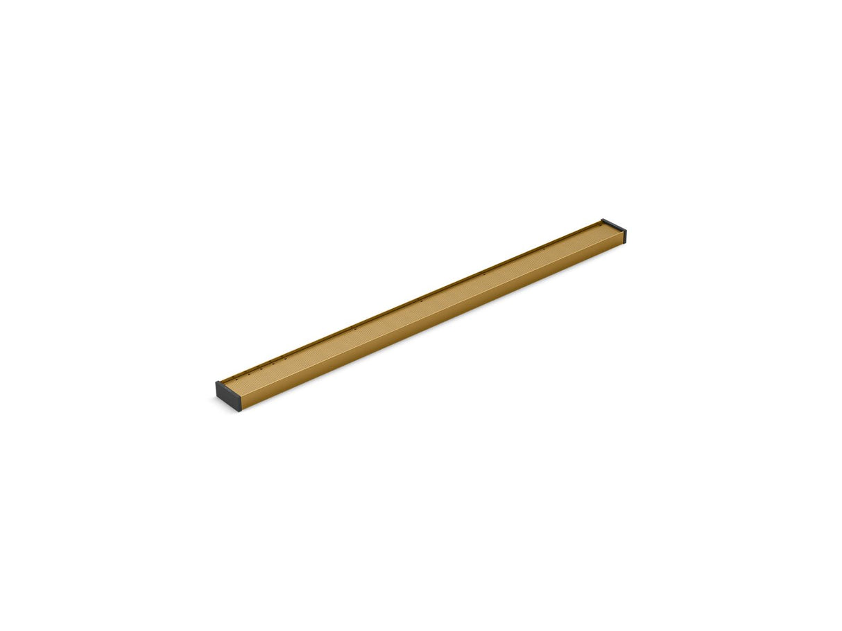 2-1/2" x 36" linear drain grate with tile-in panel