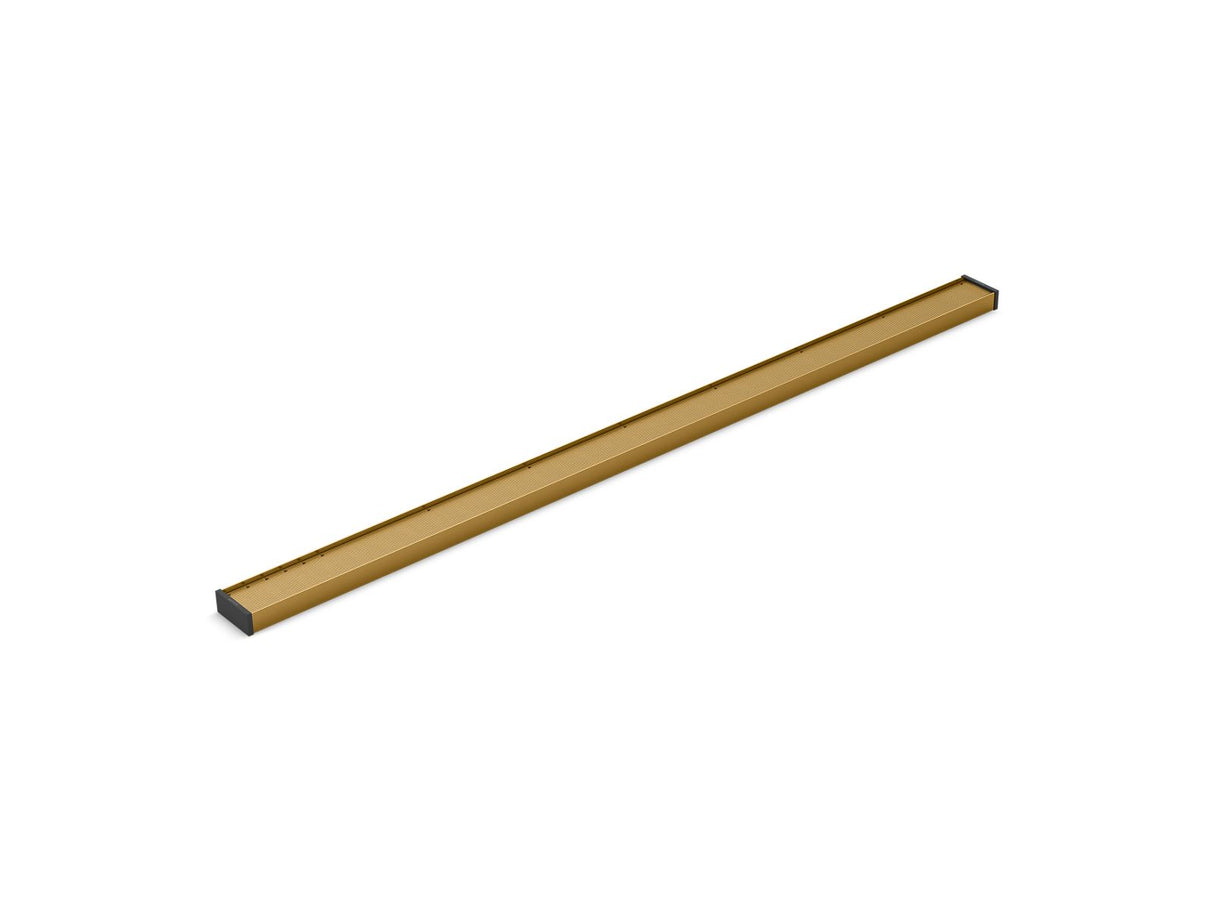 2-1/2" x 48" linear drain grate with tile-in panel