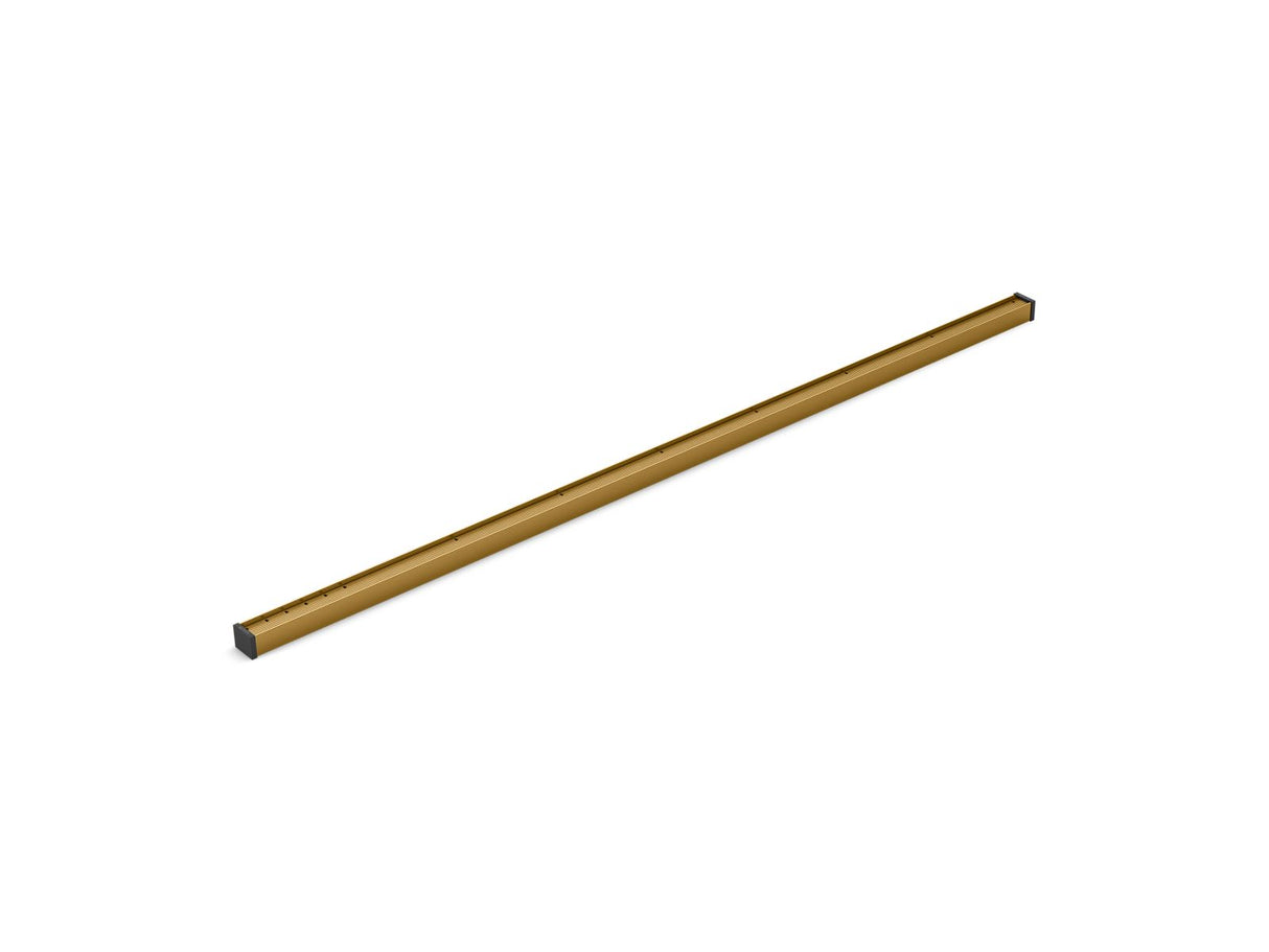 1-1/4" x 48" linear drain grate with tile-in panel