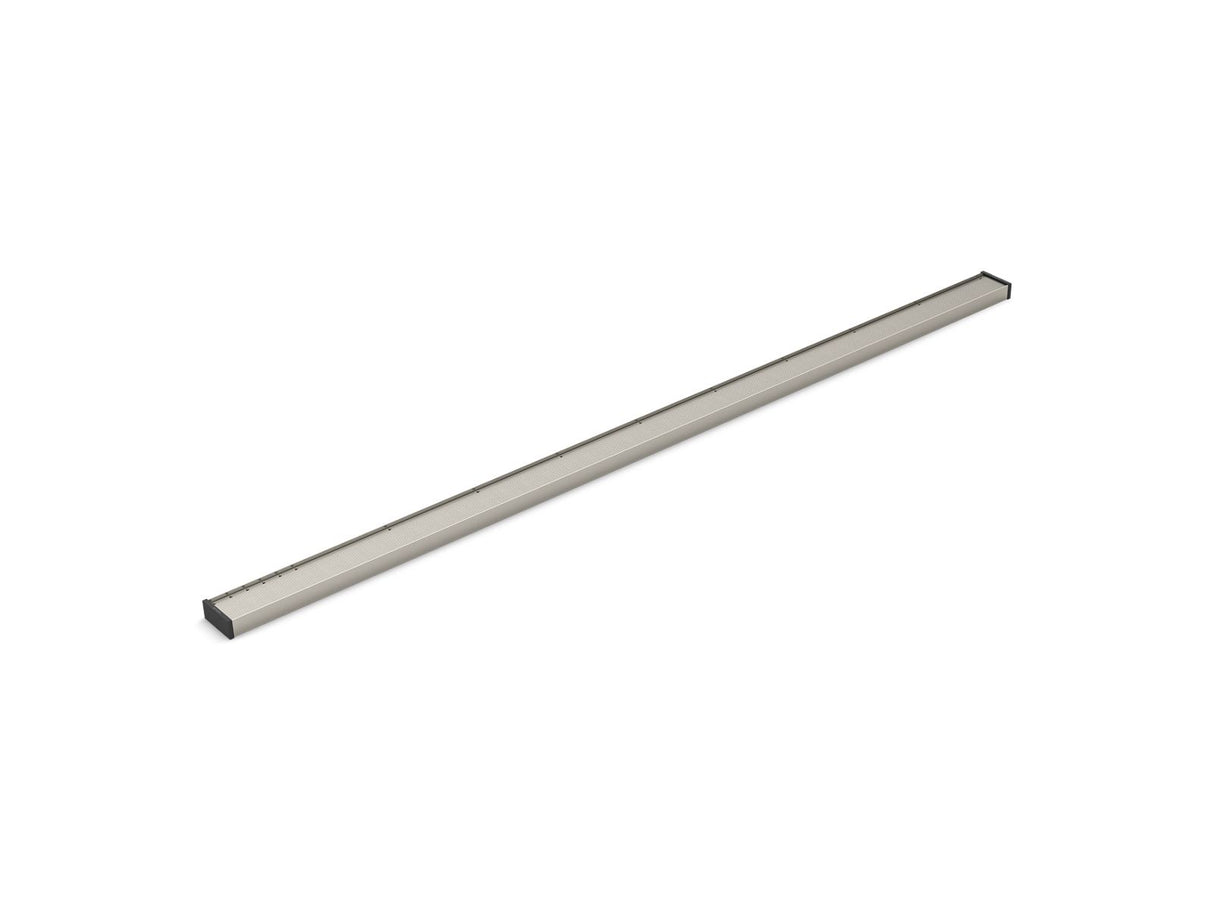 2-1/2" x 60" linear drain grate with tile-in panel