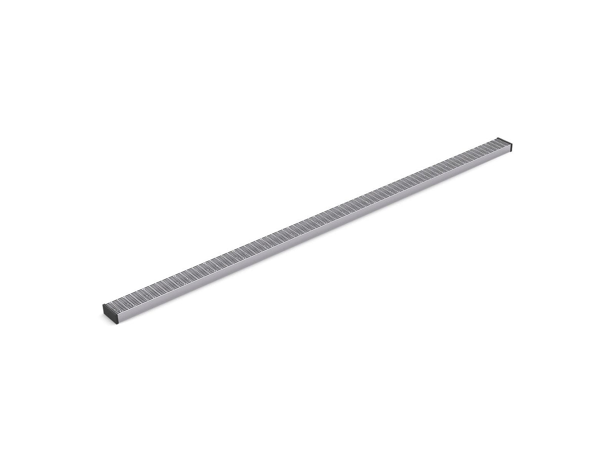 2-1/2" x 60" linear drain grate with lattice pattern