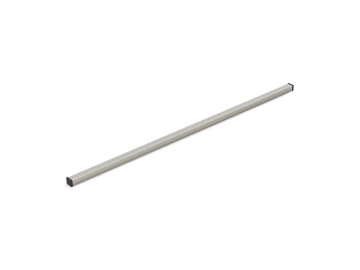 1-1/4" x 48" linear drain grate with perforated pattern