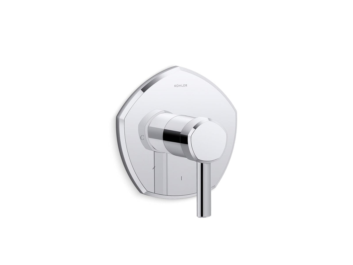 Occasion® MasterShower® temperature control valve trim with lever handle
