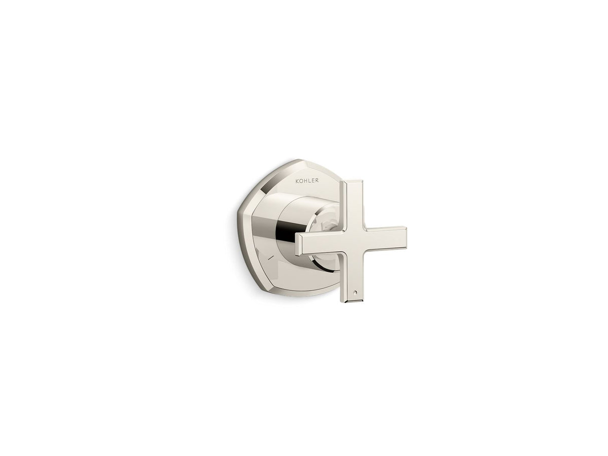 Occasion® MasterShower® transfer valve trim with cross handle