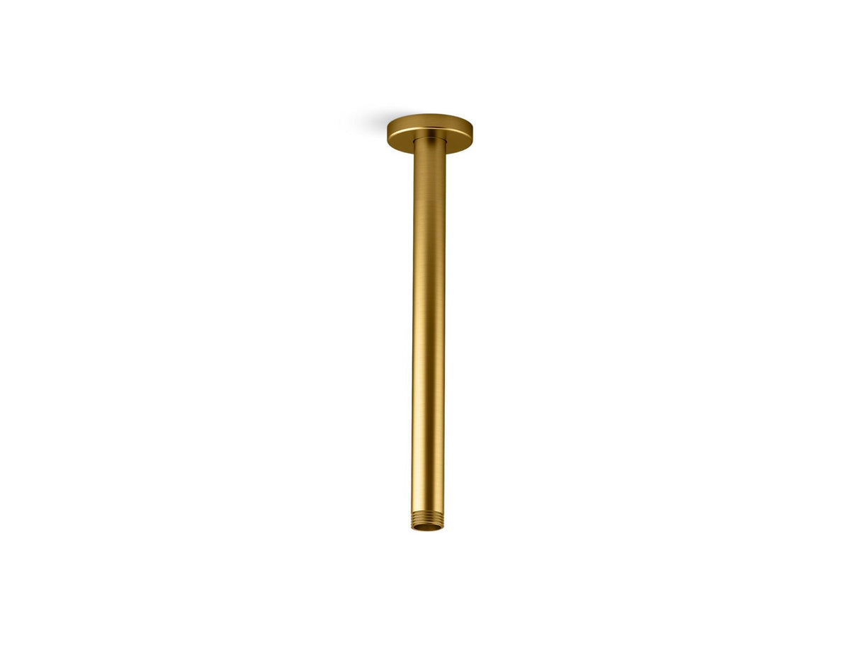 Statement® 12" ceiling-mount single-function rainhead arm and flange