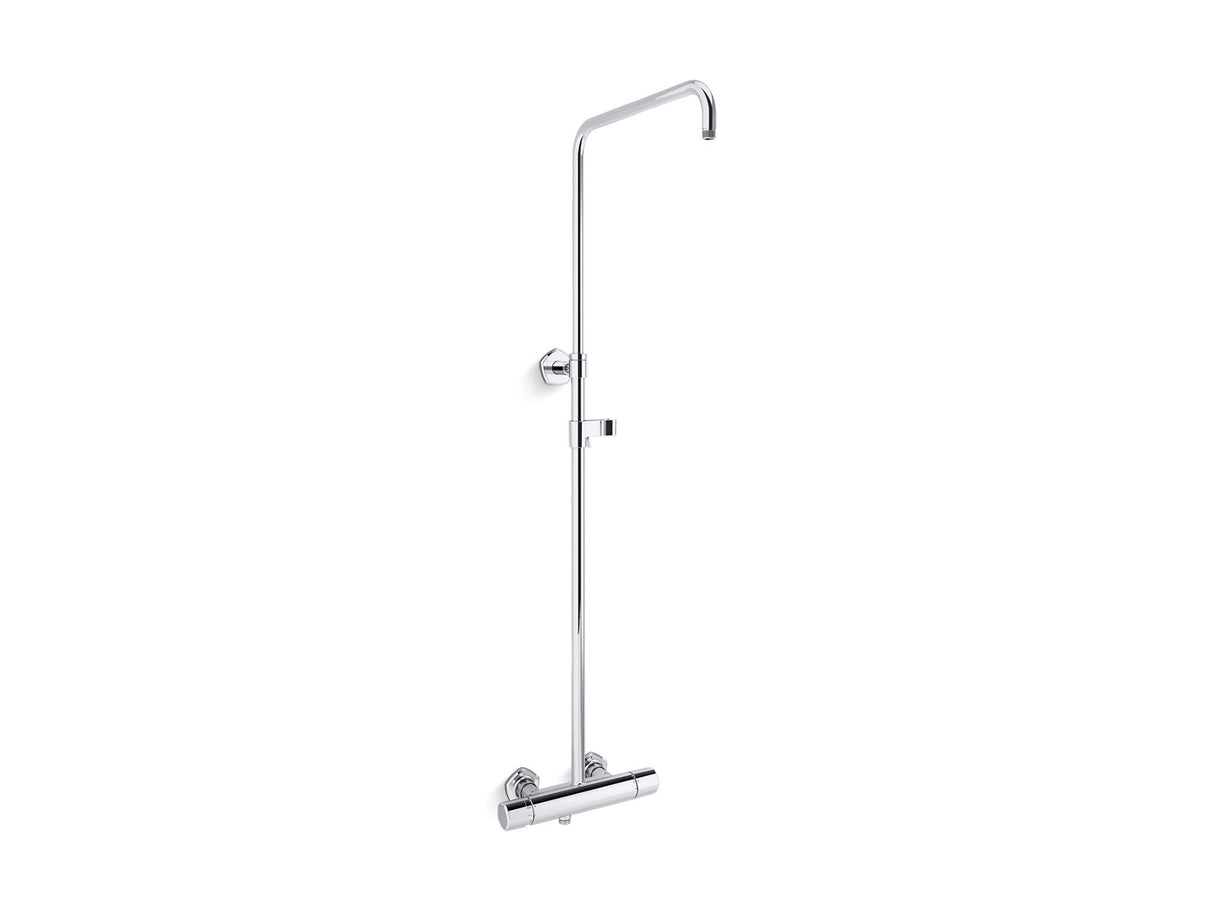Occasion® Two-way exposed thermostatic valve and shower column kt