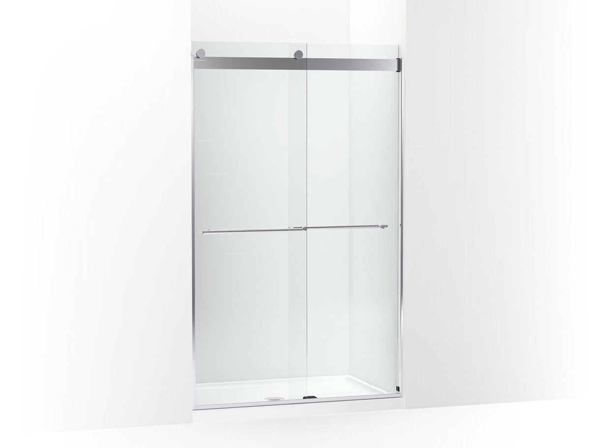 Levity® Plus 44-5/8"-47-5/8" W x 77.53" H bypass shower door with 5/16"-thick Crystal Clear glass
