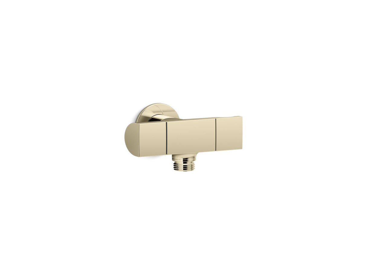 Exhale® Wall-mount handshower holder with supply elbow and volume control