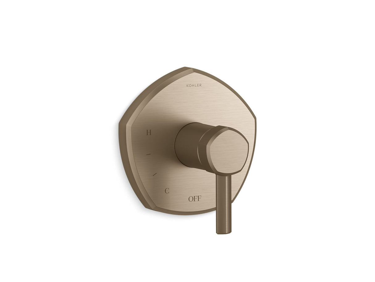 Occasion® Rite-Temp® valve trim with lever handle